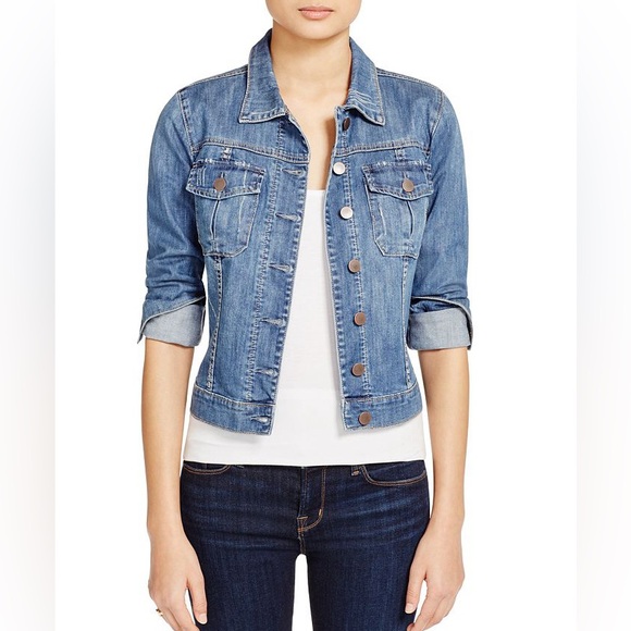 Kut from the Kloth Amelia Denim Jacket - Picture 2 of 6